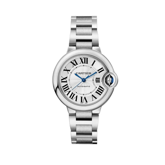 Cartier Argentée à Chiffres Romains