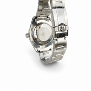 Montre Homme Argentée – Cadran Vert