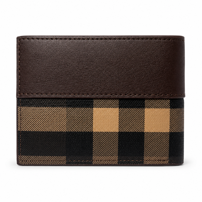 Burberry Homme Marron à Motif Check