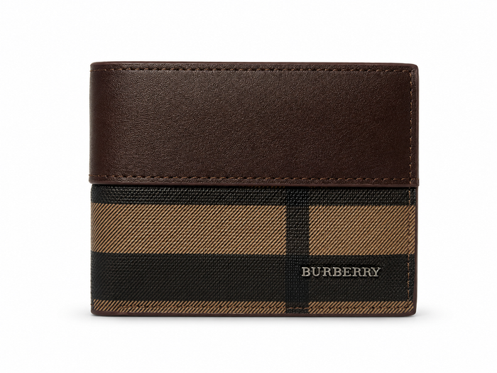Burberry Homme Marron à Motif Check
