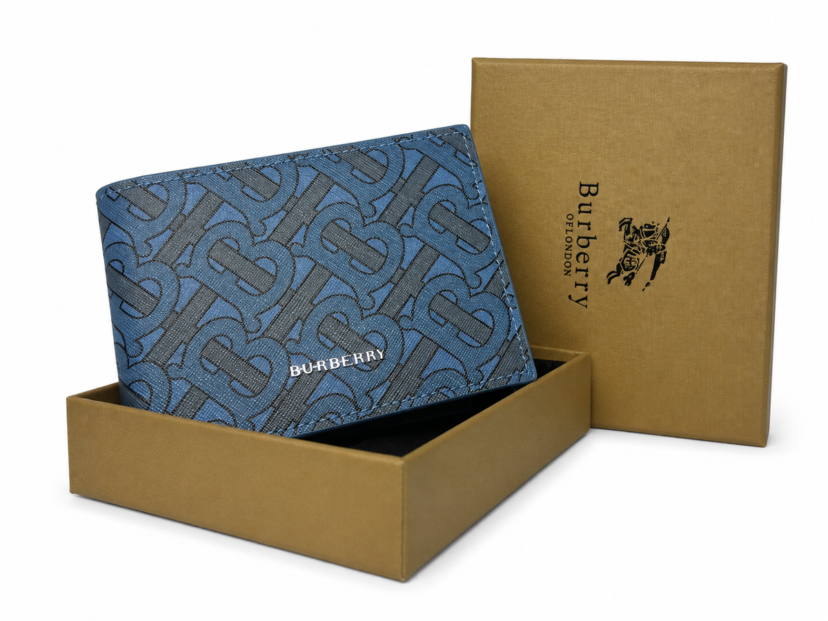 Burberry Homme Bleu Monogrammé – Coffret Doré