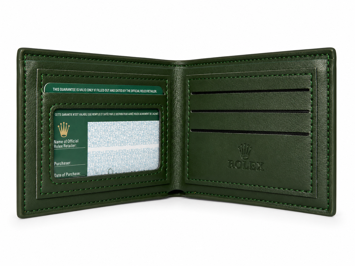 Rolex Homme Vert Kaki Grainé – Coffret Vert
