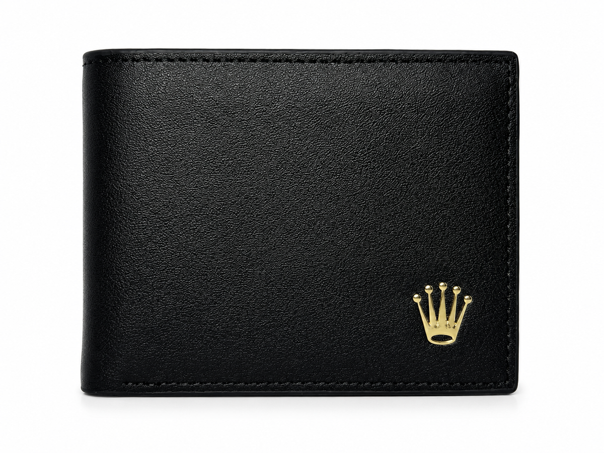 Rolex Homme Noir – Couronne Dorée et Coffret Vert