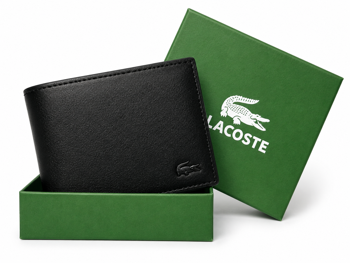Lacoste Homme Noir Minimaliste – Coffret Vert