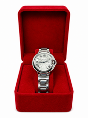 Cartier Argentée à Chiffres Romains