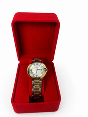 Cartier Femme Bicolore Argentée et Dorée – Cadran Blanc
