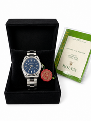 Rolex Homme Argentée – Cadran Bleu