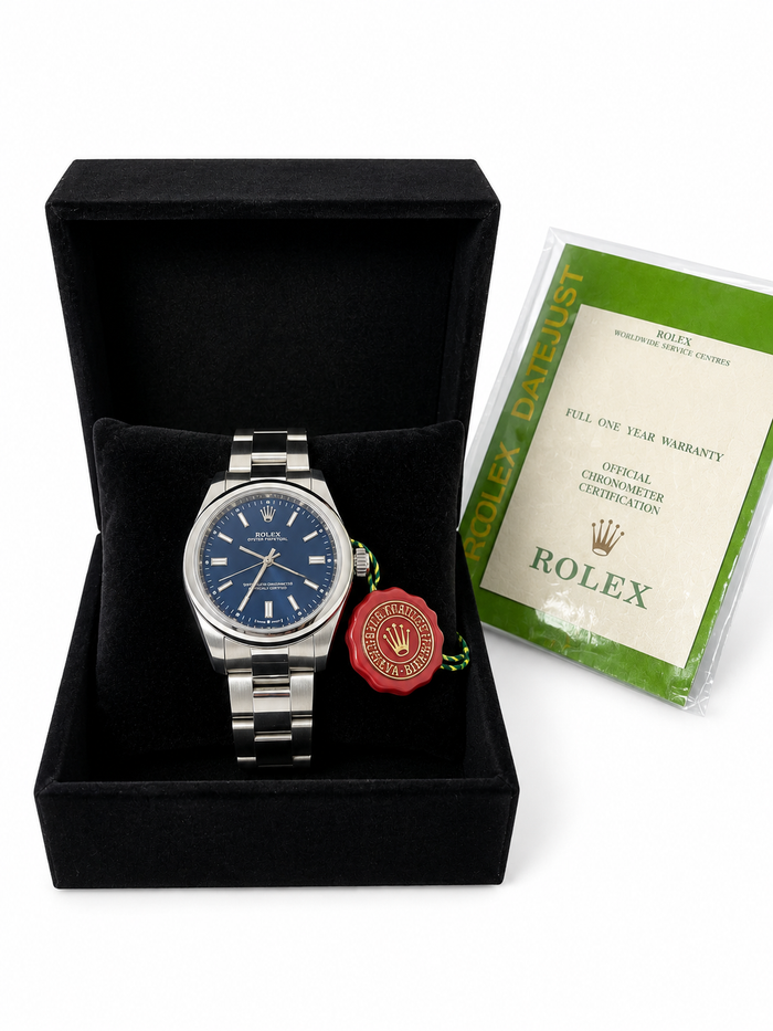 Rolex Homme Argentée – Cadran Bleu