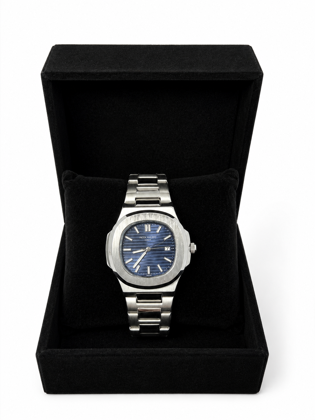 Patek Philippe Homme Argentée – Cadran Bleu