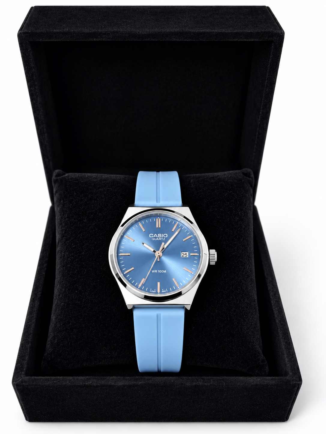 Casio Quartz Bleu Ciel – Bracelet Souple