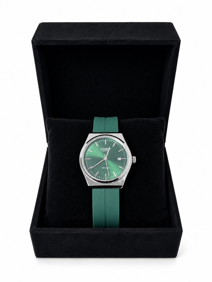 Casio Quartz Verte – Bracelet Souple