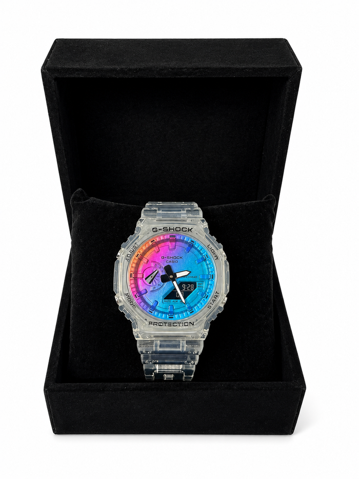 Casio G-Shock Transparente – Cadran Multicolore