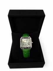 Cartier Santos Homme – Cadran Ivoire et Bracelet Vert