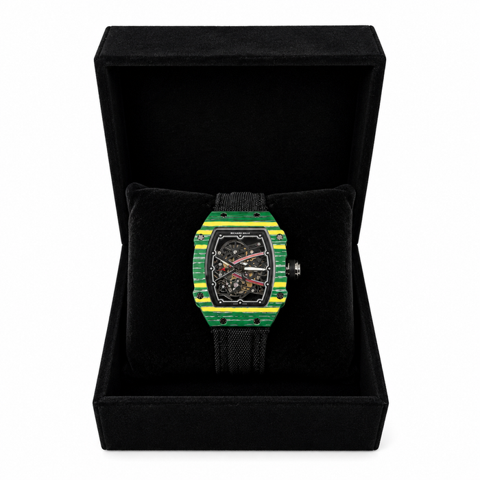 ichard Mille Homme Verte et Jaune – Cadran Squelette