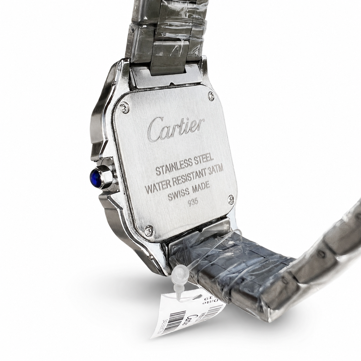 Montre Homme Argentée – Cadran Carré