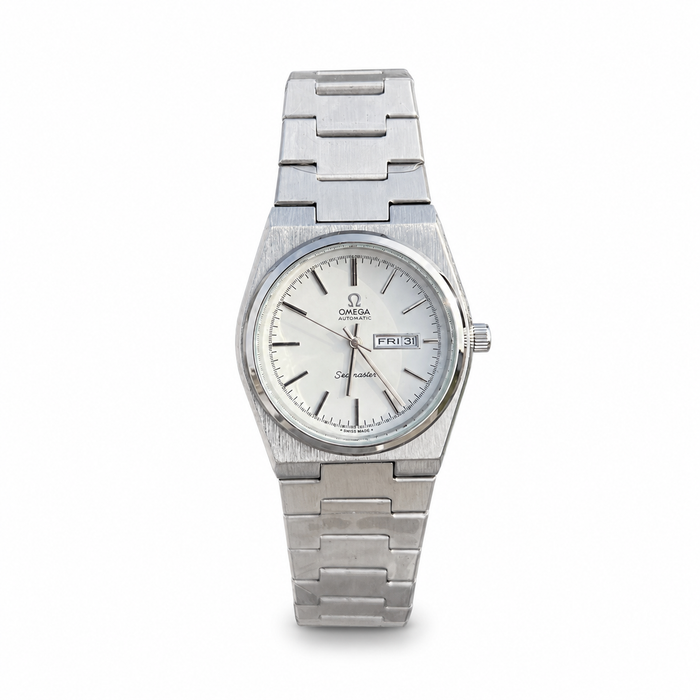 Omeega Seamaster Homme Argentée – Cadran Blanc