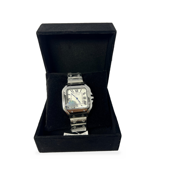 Cartier Santos Homme Argentée – Cadran Carré