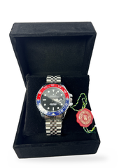 Rolex GMT-Master Homme Argentée – Lunette Rouge et Bleue