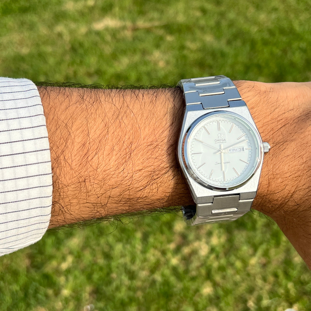 Omega Seamaster Homme Argentée – Cadran Blanc