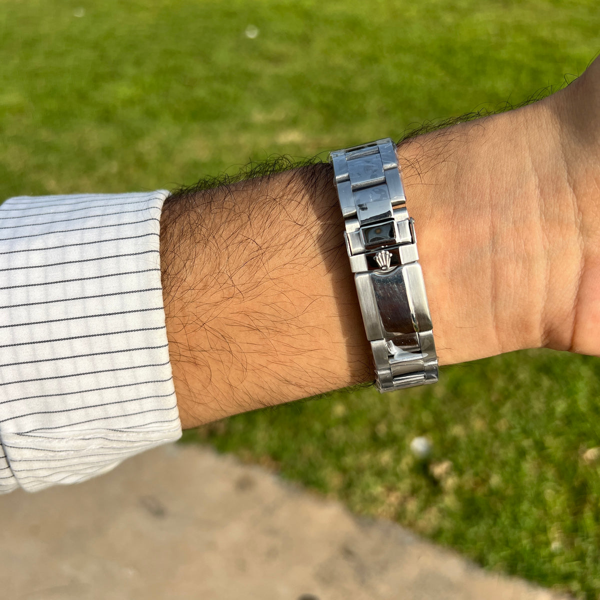 Rolex Submariner Homme Verte et Argentée