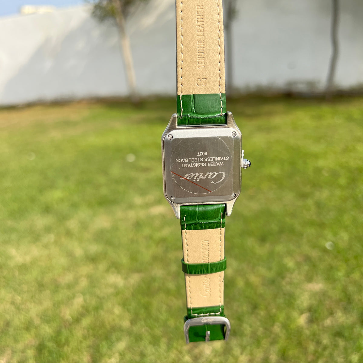 Cartier Santos Homme – Cadran Ivoire et Bracelet Vert
