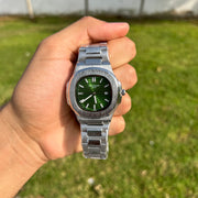 Patek Philippe Homme Argentée – Cadran Vert