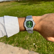 Patek Philippe Homme Argentée – Cadran Vert