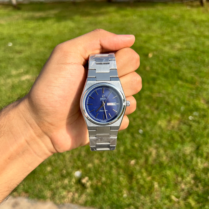 Omega Seamaster Homme Argentée – Cadran Bleu
