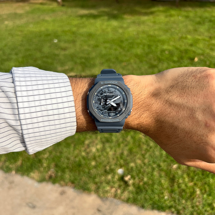 Casio G-Shock Homme Grise Camouflage – Double Affichage