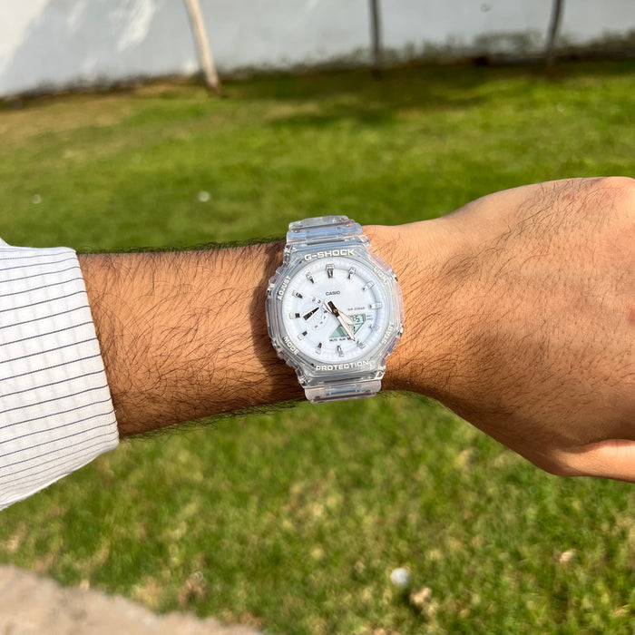 Casio G-Shock Transparente – Cadran Blanc