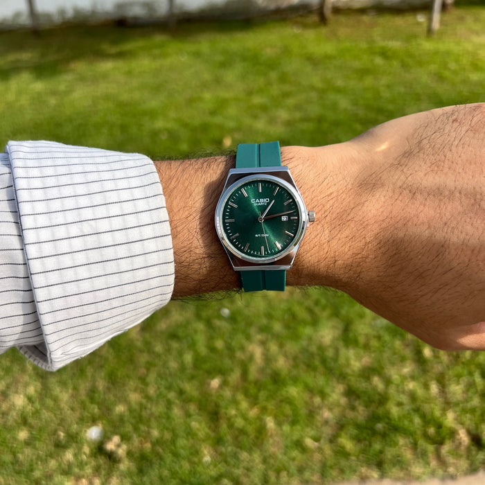 Casio Quartz Verte – Bracelet Souple