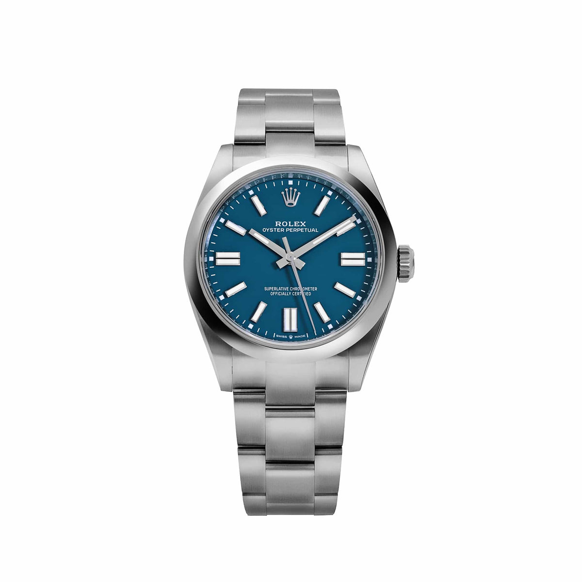 Rolex Homme Argentée – Cadran Bleu